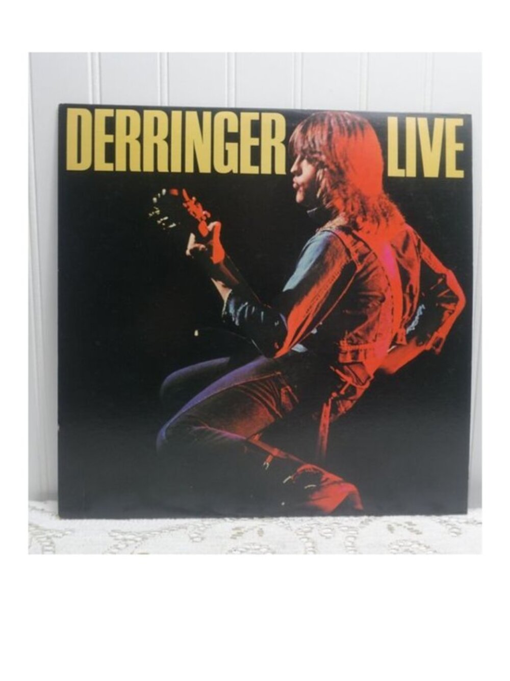 Derringer Live LP Record 1977 Blue Sky Hard Rock 33 RPM